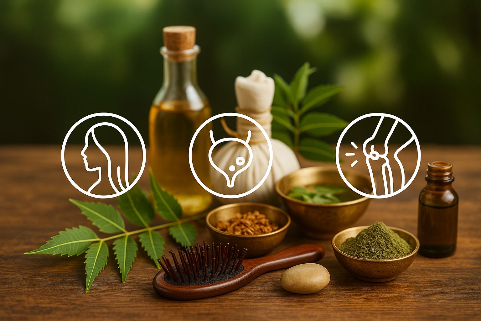 વાળ, પથરી, સાંધા